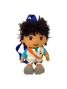 Go Diego Go Plush Backpack Toy Kids Explorer Nickelodeon Doll 14 Inch Preschool